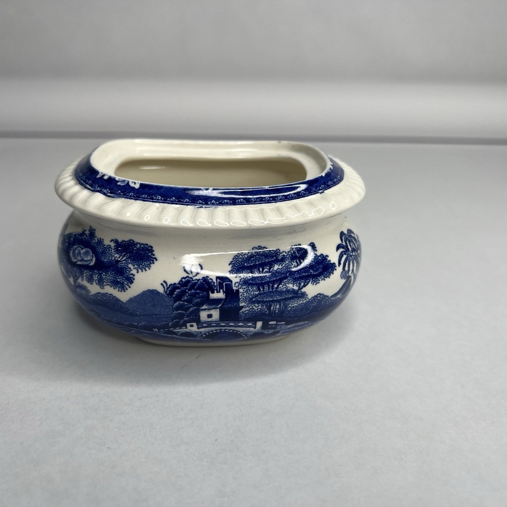 Copeland England SPODE'S TOWER BLUE Sugar Bowl No Lid